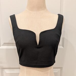 Black Women's Crop Top